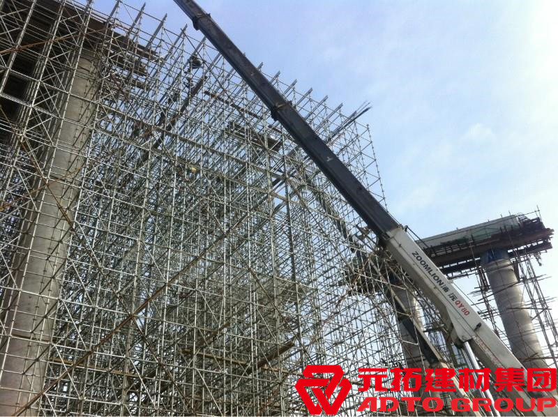 盤扣腳手架是什么材料，盤扣架多少米一噸？